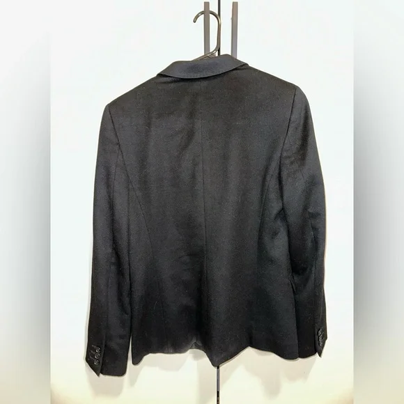 Max Mara Pure Cashmere Black Blazer Jacket size 6 - Picture 2 of 6